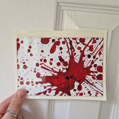 Blood Splatter Sticker Pockets - DISCONTINUED