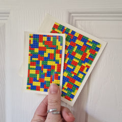 Colourful Brick Sticker Pockets - DISCONTINUED