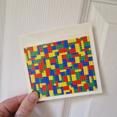 Colourful Brick Sticker Pockets - DISCONTINUED