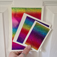 Holographic Rainbow Sticker Pockets - DISCONTINUED