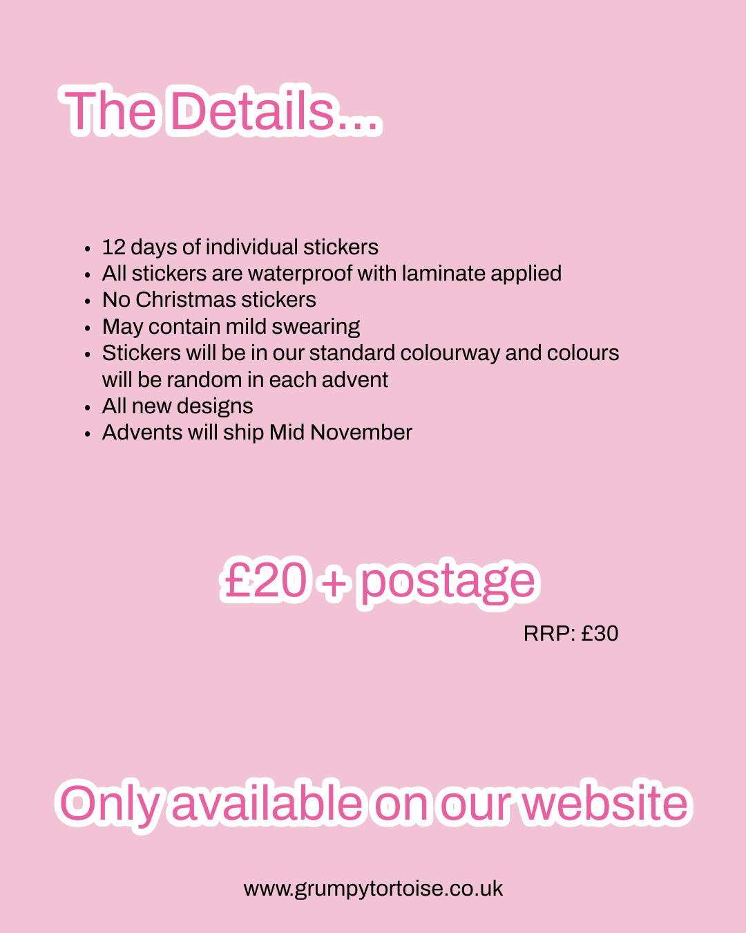 READY TO SHIP 2025 Individual Sticker Advent Calendar