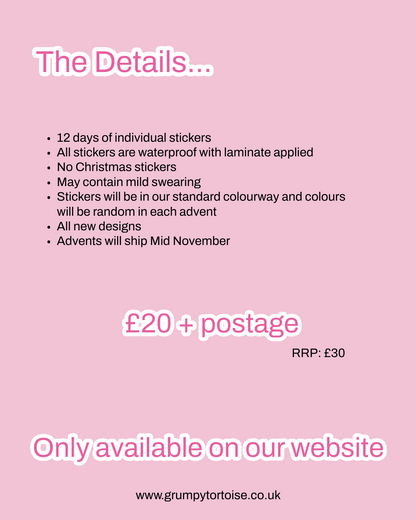 READY TO SHIP 2025 Individual Sticker Advent Calendar