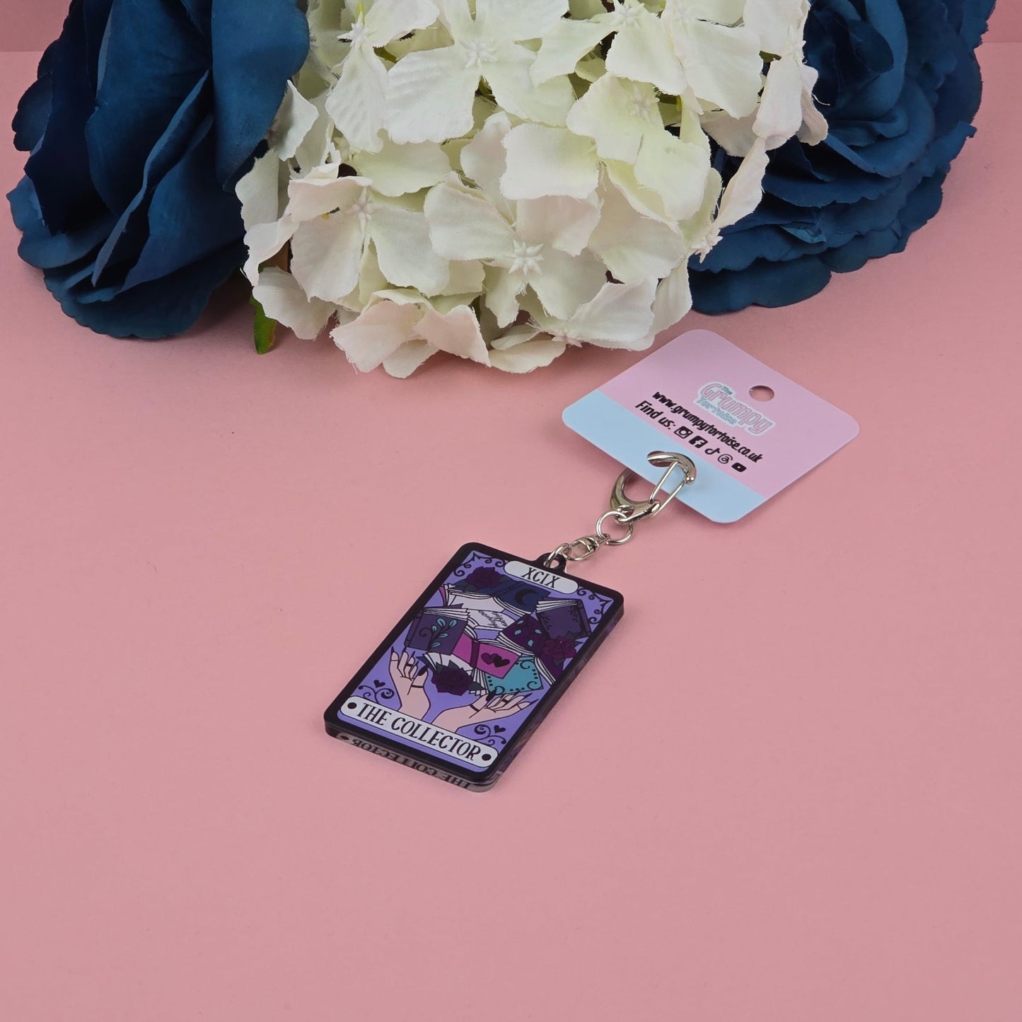 Acrylic Keyring I The Collector Tarot Card Keyring I Book I Gift