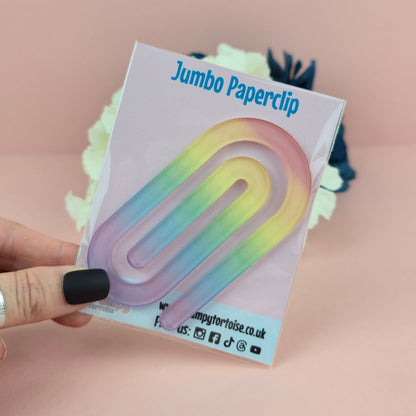 Jumbo Paperclip - Pastel Rainbow - Planner - Reader - Gift