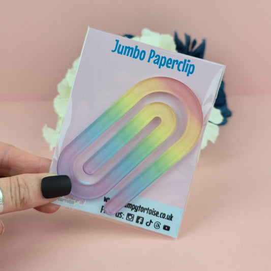 Jumbo Paperclip - Pastel Rainbow - Planner - Reader - Gift