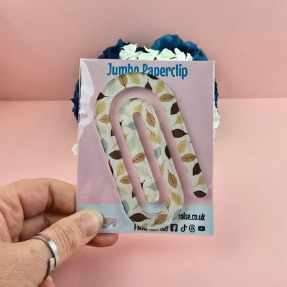 Jumbo Paperclip - Autumn Leaves - Planner - Reader - Gift