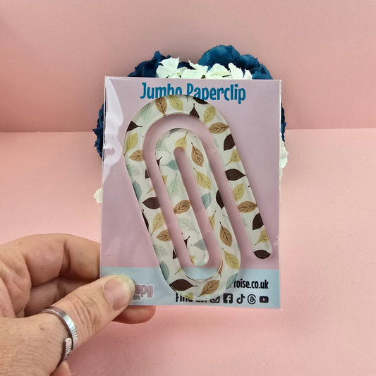 Jumbo Paperclip - Autumn Leaves - Planner - Reader - Gift