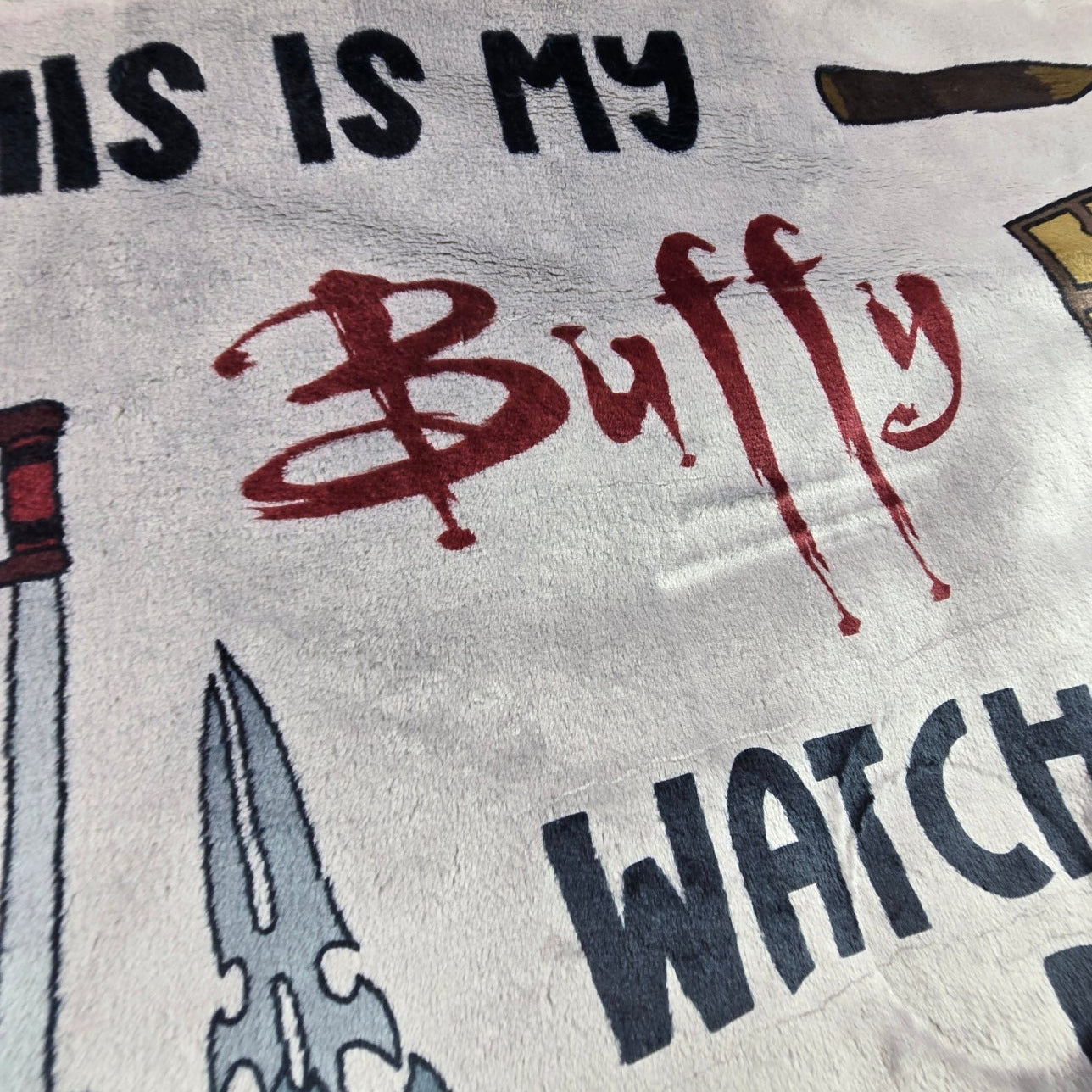 This is my Buffy Watching Blanket - Large Cosy Blanket - Fandom - Gift