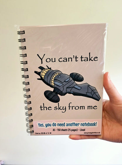 Spiral Notebooks - Sky from Me Firefly Notebook - Lined Journal - Gift