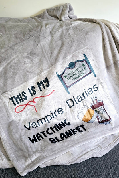 This is my Vampire Diaries Watching Blanket - Large Cosy Blanket - Fandom - Gift