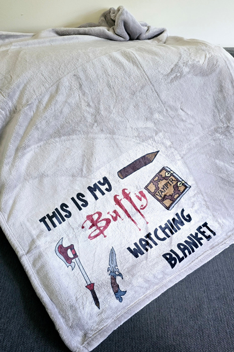 This is my Buffy Watching Blanket - Large Cosy Blanket - Fandom - Gift