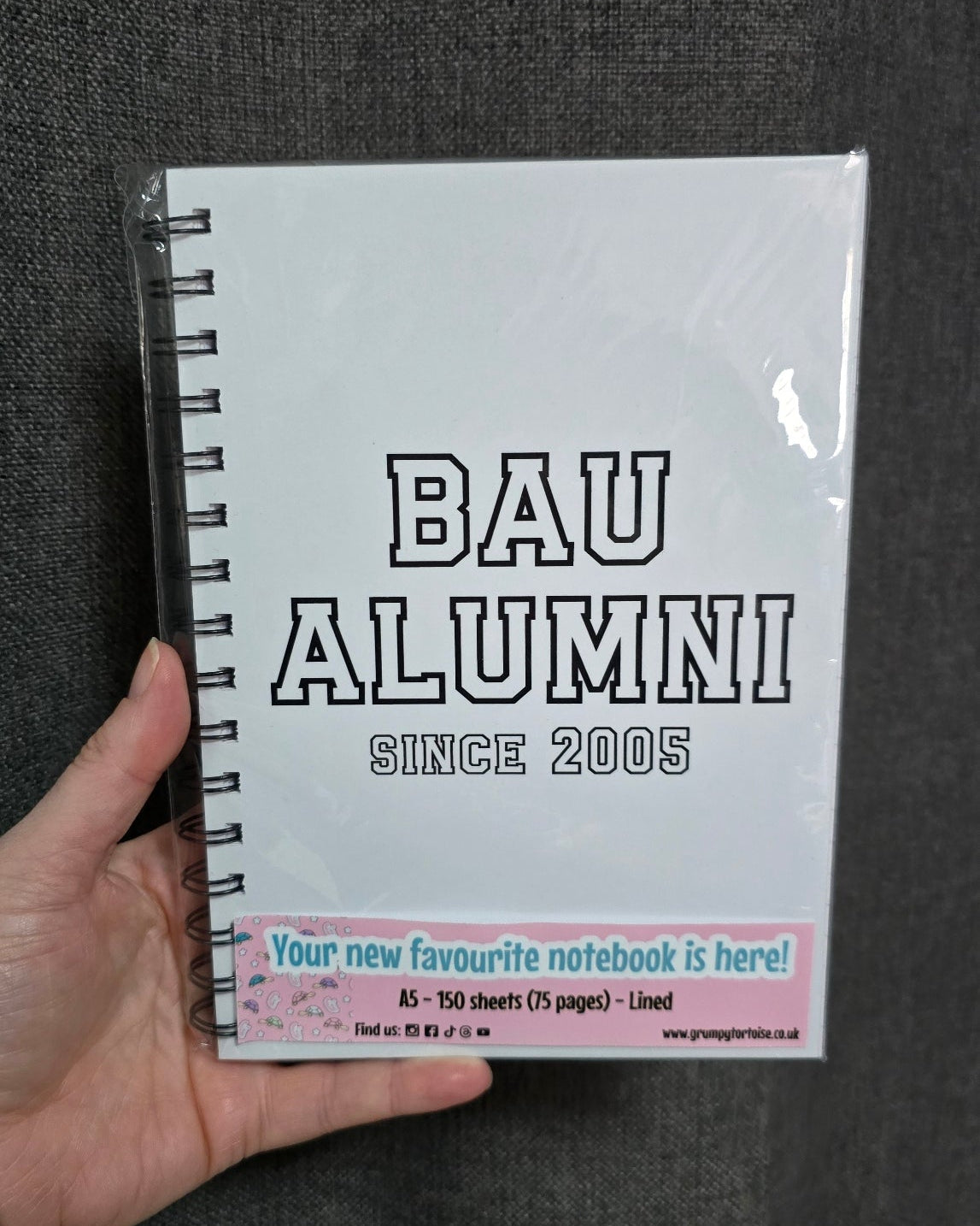 Spiral Notebooks - BAU Alumni Notebook - Lined Journal - Gift
