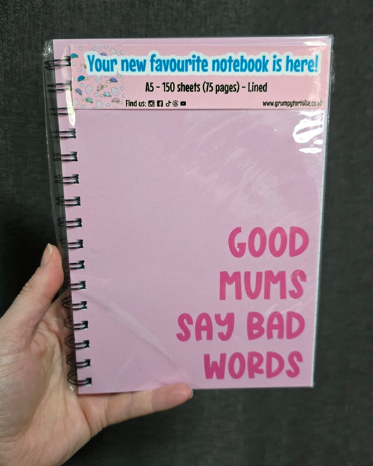 Spiral Notebooks - Good Mums Say Bad Words Notebook - Lined Journal - Gift