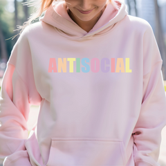 Rainbow Antisocial Hoodie