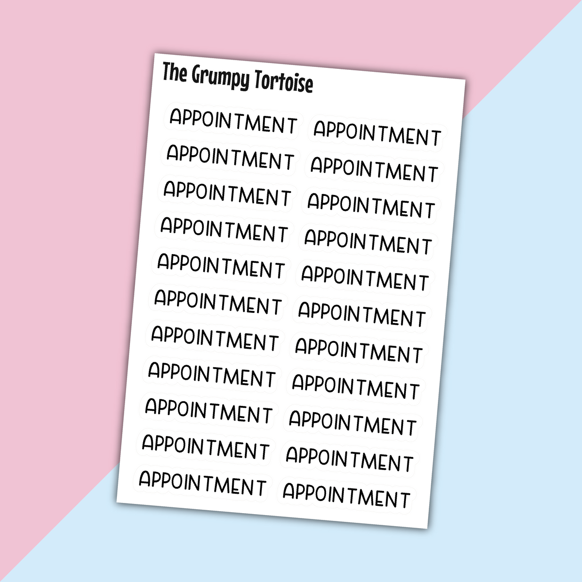 Appointment Mini Text Stickers