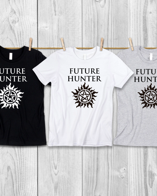 Future Hunter Baby & Kids T-shirt | Gothic Kids Clothes | Alternative Kids Gift | Funny Kids gift for Supernatural Fans