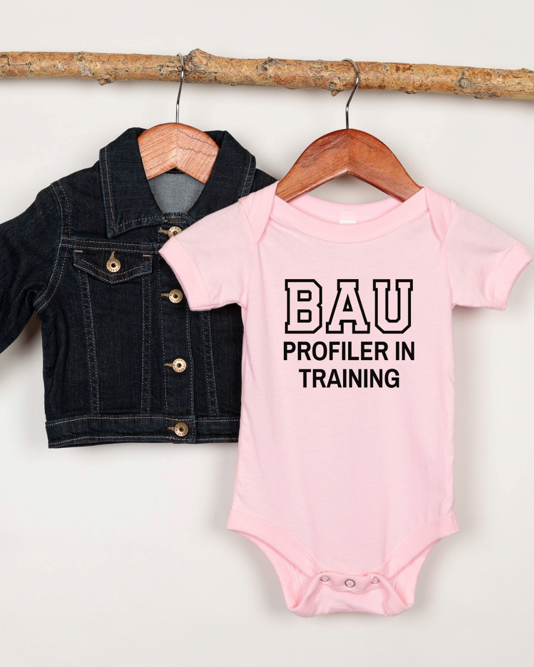 Profiler in Training Baby Bodysuit | Gothic Baby Clothes | Alternative Baby Shower Gift | Funny Baby Grow for Criminal Minds Fans
