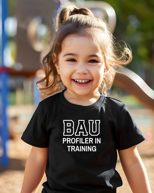 Profiler in Training Baby & Kids T-shirt | Geeky Kids Clothes | Alternative Kids Gift | Funny Kids gift for Criminal Minds Fans