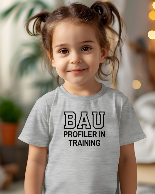 Profiler in Training Baby & Kids T-shirt | Geeky Kids Clothes | Alternative Kids Gift | Funny Kids gift for Criminal Minds Fans