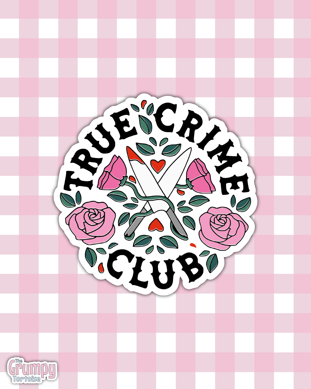 True Crime Club Die Cut Sticker