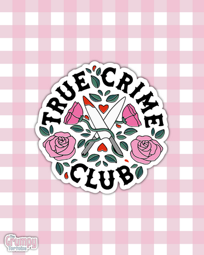True Crime Club Die Cut Sticker