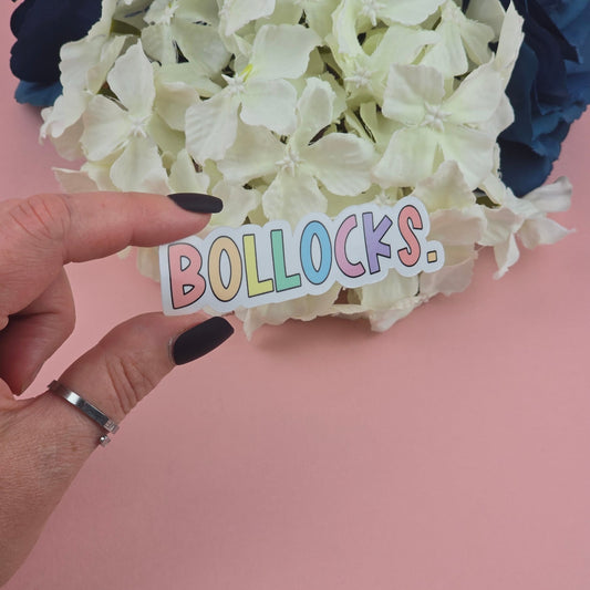 Bollocks Sweary Die Cut Sticker