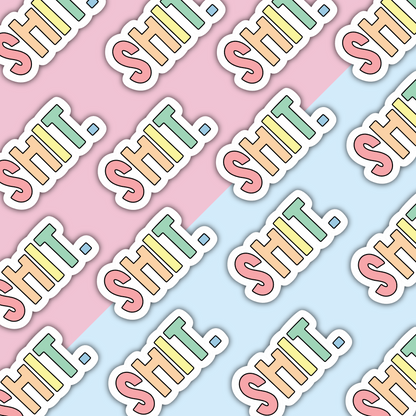 Shit Sweary Die Cut Sticker