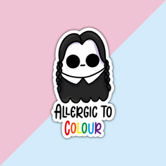 Allergic To Colour Die Cut Sticker