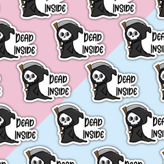 Dead Inside Die Cut Sticker