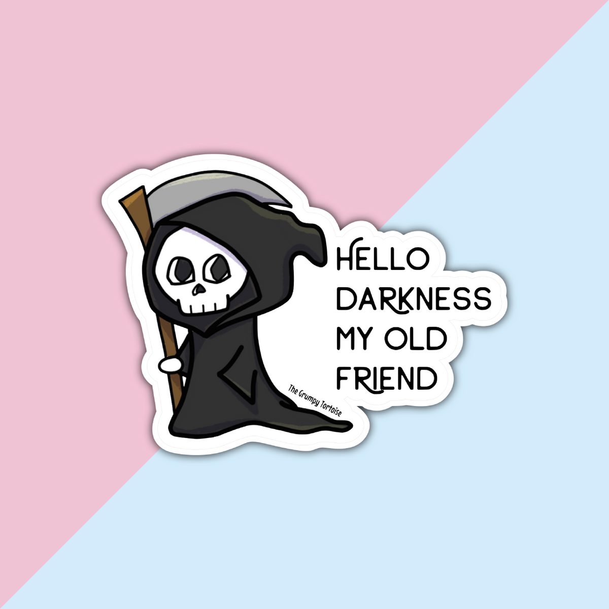 Hello Darkness My Old Friend Die Cut Sticker