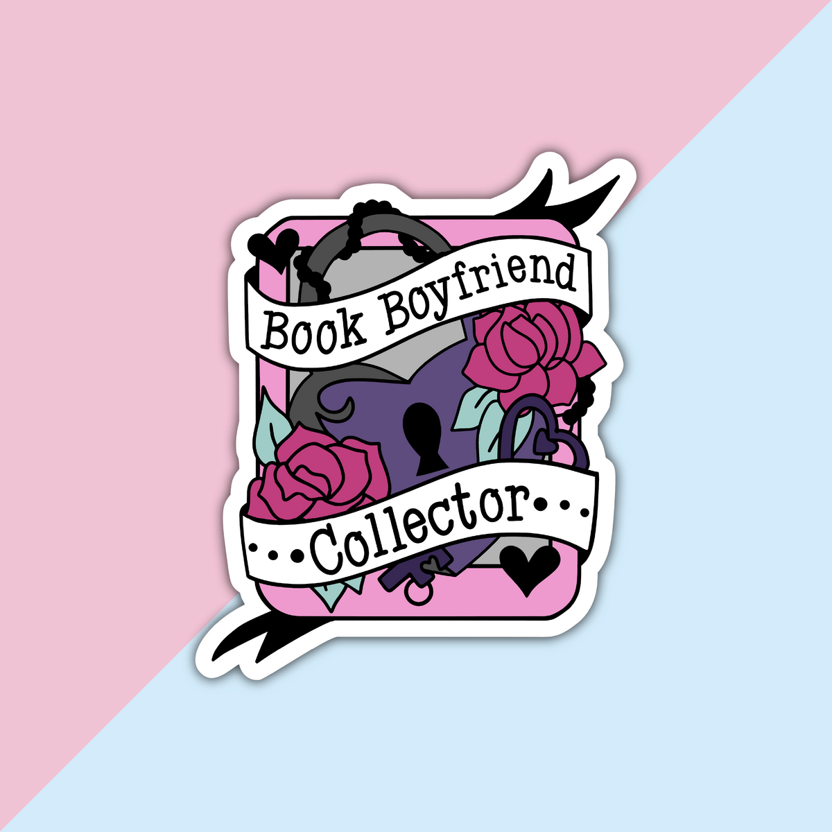 Book Boyfriend Collector Die Cut Sticker