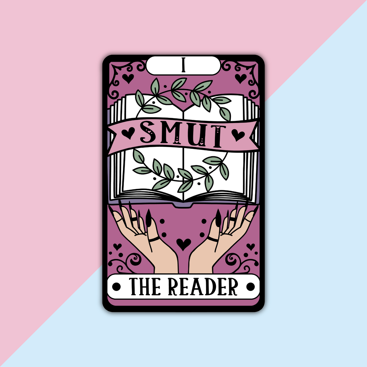 The Smut Reader Tarot Card Die Cut Sticker