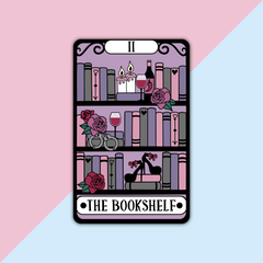 The Smut Bookshelf Tarot Card Die Cut Sticker