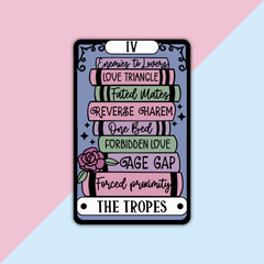 The Smut Tropes Tarot Card Die Cut Sticker