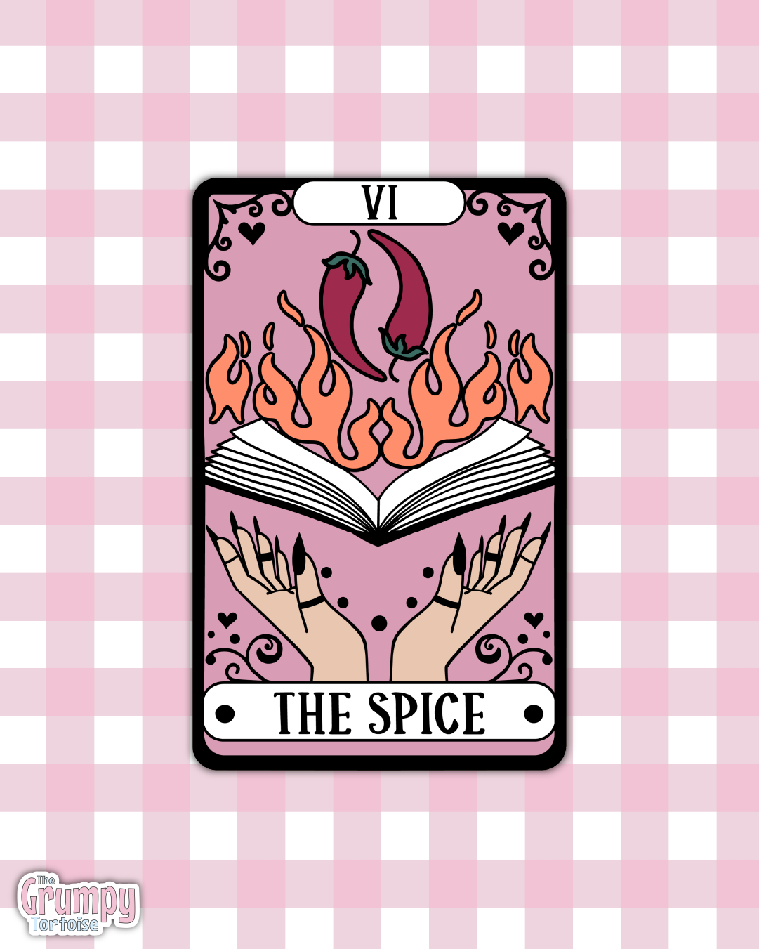 Waterproof Sticker | The Spice Tarot Card Die Cut Sticker | Bookish Sticker | Reading Sticker | Tarot Card Sticker