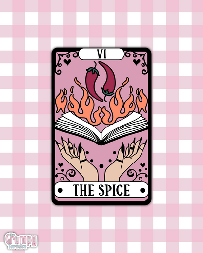 Waterproof Sticker | The Spice Tarot Card Die Cut Sticker | Bookish Sticker | Reading Sticker | Tarot Card Sticker