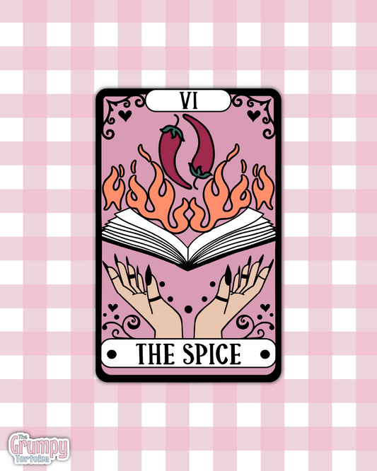 Waterproof Sticker | The Spice Tarot Card Die Cut Sticker | Bookish Sticker | Reading Sticker | Tarot Card Sticker