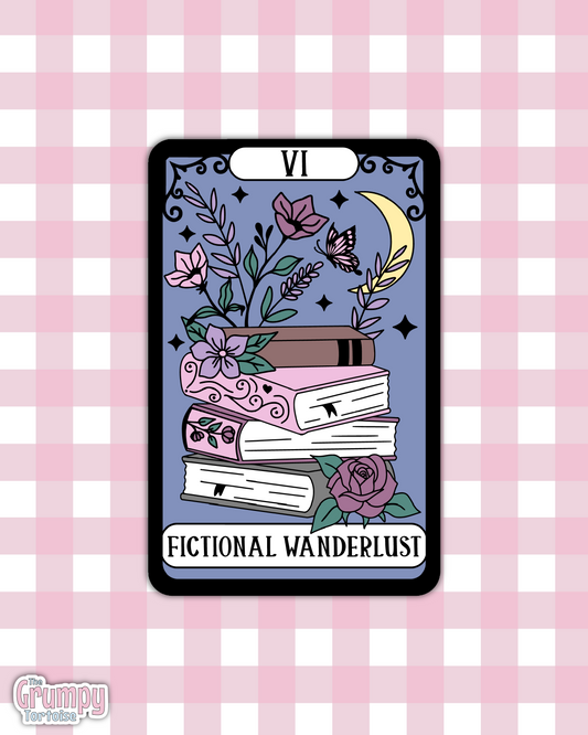 Waterproof Sticker | Fictional Wanderlust Tarot Card Die Cut Sticker | Bookish Sticker | Reading Sticker | Tarot Card Sticker