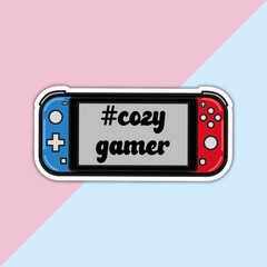 Cozy Gamer Die Cut Sticker