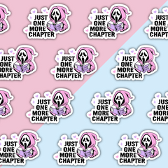 Just One More Chapter Die Cut Sticker