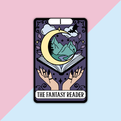 The Fantasy Reader Tarot Card Die Cut Sticker