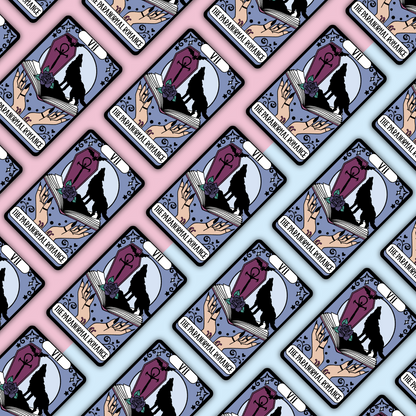 The Paranormal Romance Tarot Card Die Cut Sticker