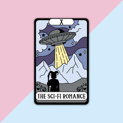 The Sci-Fi Romance Tarot Card Die Cut Sticker