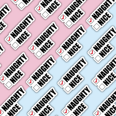 Naughty Die Cut Sticker