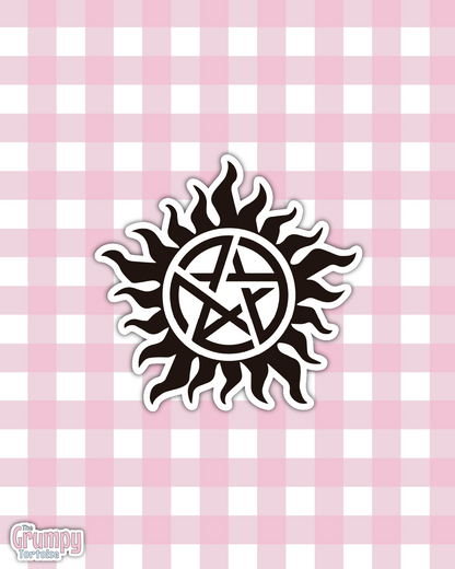 Waterproof Sticker | Anti-Possession Symbol Die Cut Sticker | Fandom Sticker | SPN Sticker | Fandom TV Inspired Sticker