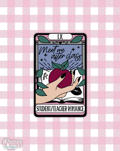 Meet Me After Class Tarot Sticker – Spicy Romance Bookish Design sticker