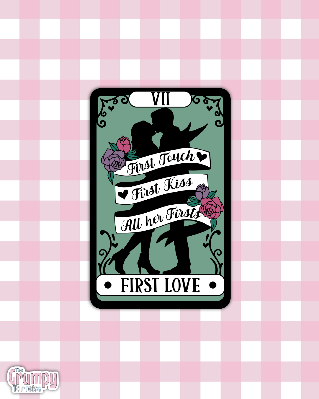 Waterproof Sticker | First Love Tarot Card Die Cut Sticker | Bookish Sticker | Reading Sticker | Tarot Card Sticker