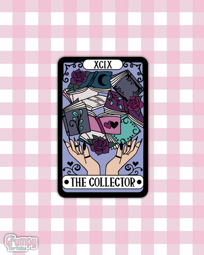 Waterproof Sticker | The Collector Tarot Card Die Cut Sticker | Bookish Sticker | Reading Sticker | Tarot Card Sticker