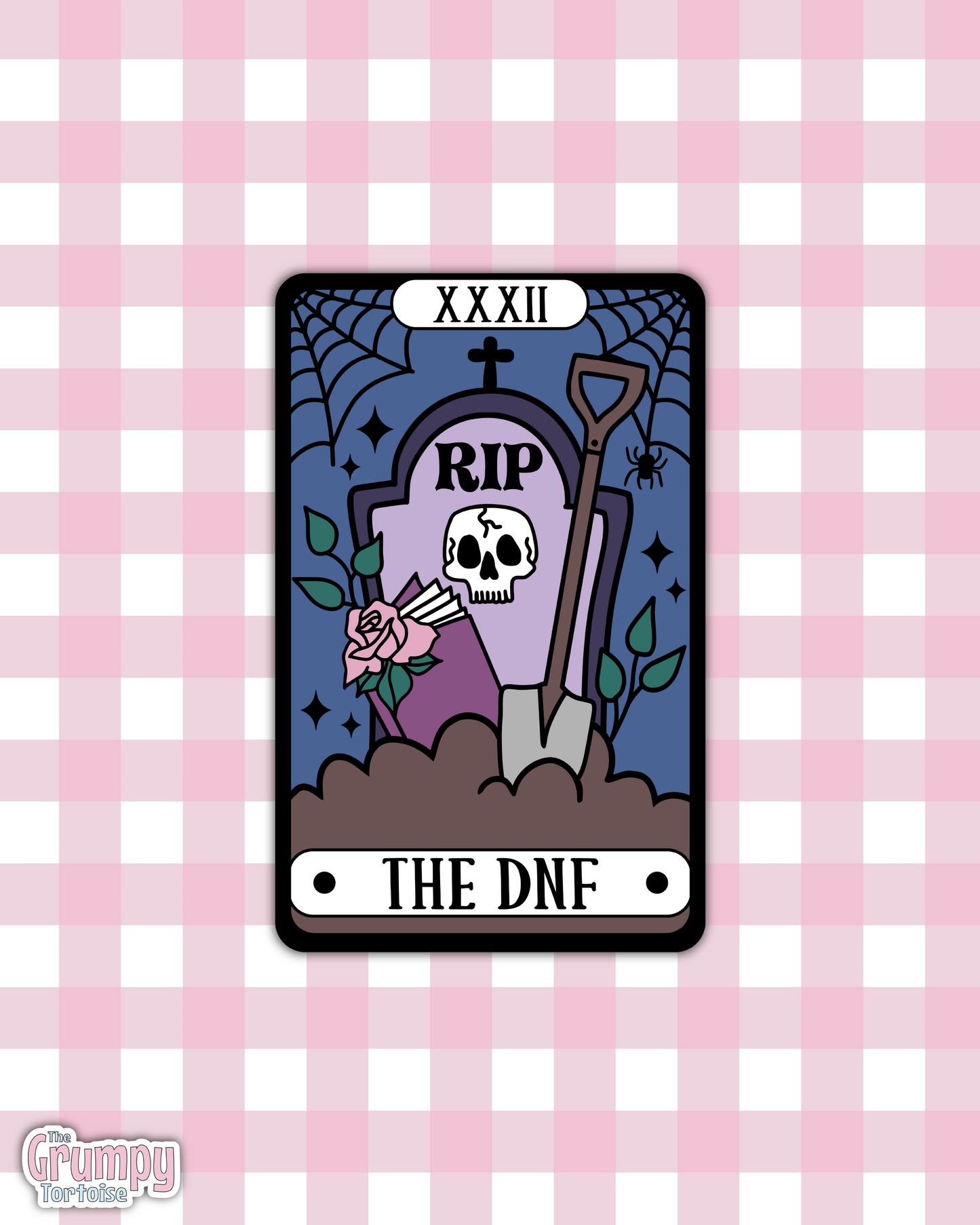 Waterproof Sticker | The DNF Tarot Card Die Cut Sticker | Bookish Sticker | Reading Sticker | Tarot Card Sticker