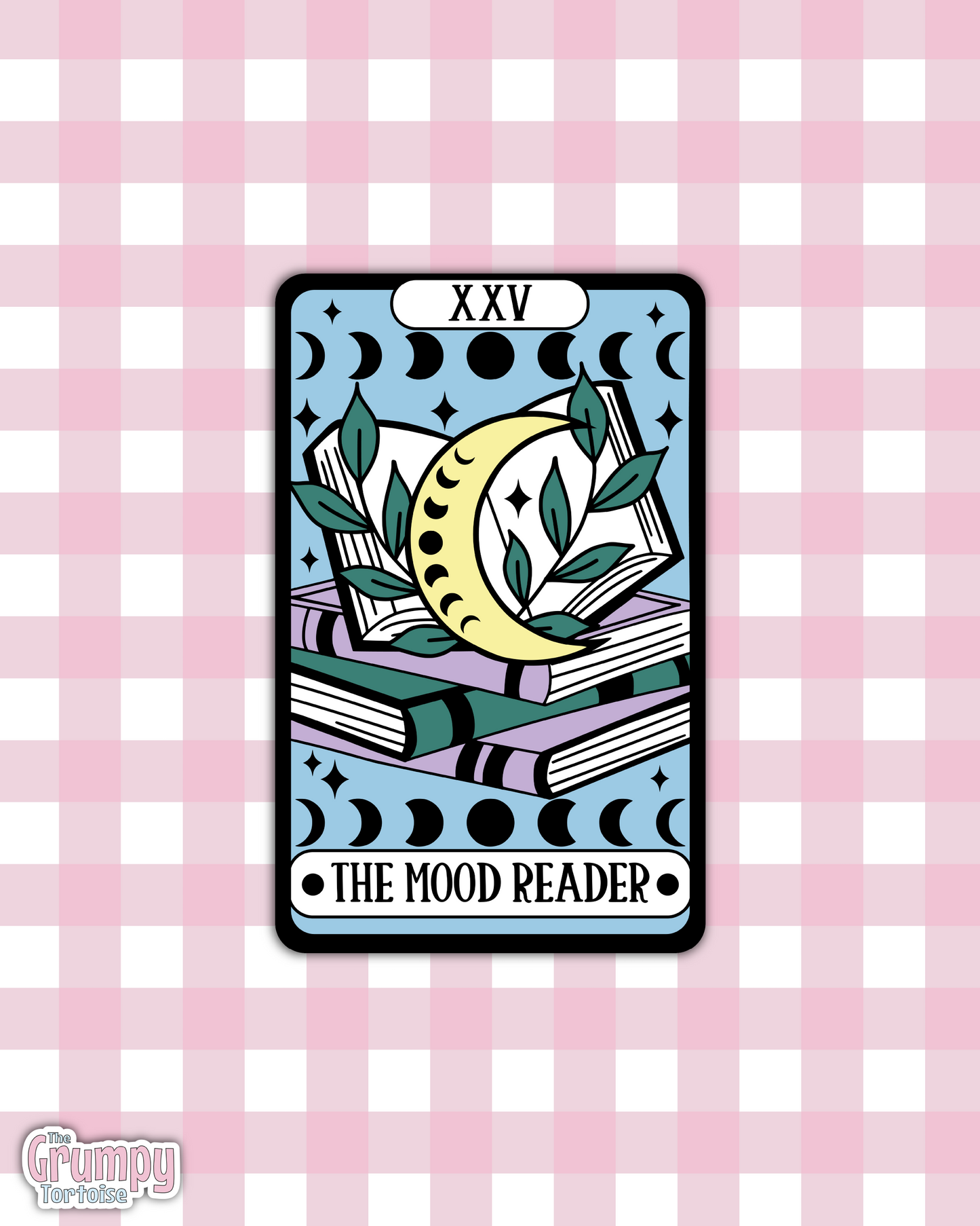 Waterproof Sticker | The Mood Reader Tarot Card Die Cut Sticker | Bookish Sticker | Reading Sticker | Tarot Card Sticker